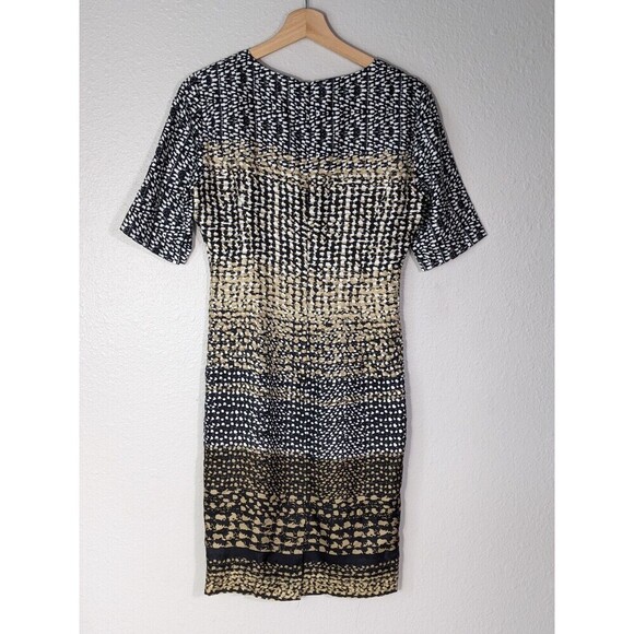 Brooks Brothers Silk Dress Size 2 Short Sleeve Lined Midi - Picture 2 of 8